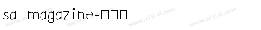 sa magazine字体转换